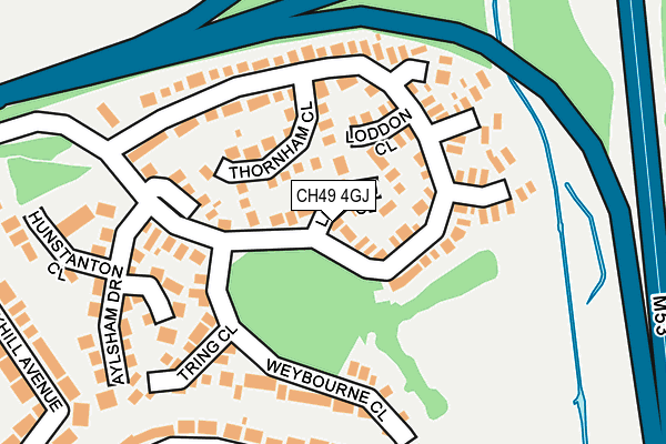 CH49 4GJ map - OS OpenMap – Local (Ordnance Survey)