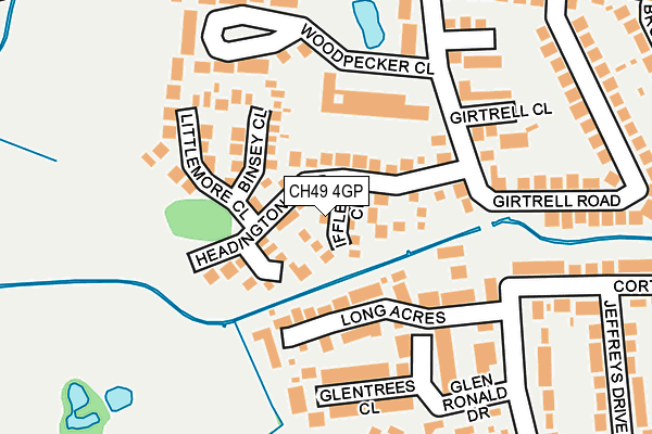 CH49 4GP map - OS OpenMap – Local (Ordnance Survey)