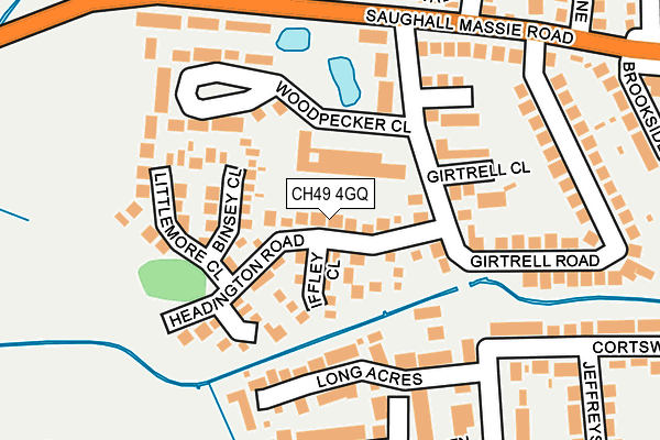 CH49 4GQ map - OS OpenMap – Local (Ordnance Survey)