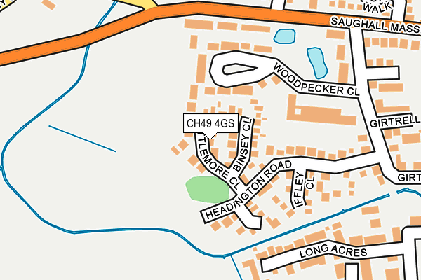 CH49 4GS map - OS OpenMap – Local (Ordnance Survey)