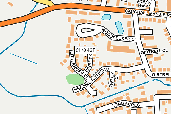 CH49 4GT map - OS OpenMap – Local (Ordnance Survey)