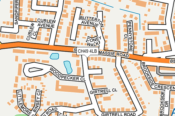 CH49 4LB map - OS OpenMap – Local (Ordnance Survey)