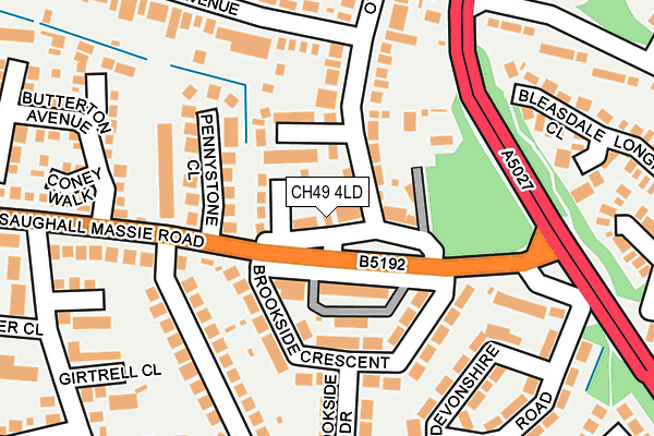 CH49 4LD map - OS OpenMap – Local (Ordnance Survey)