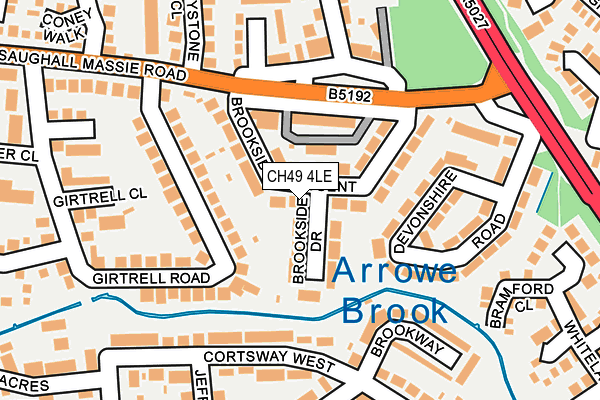 CH49 4LE map - OS OpenMap – Local (Ordnance Survey)