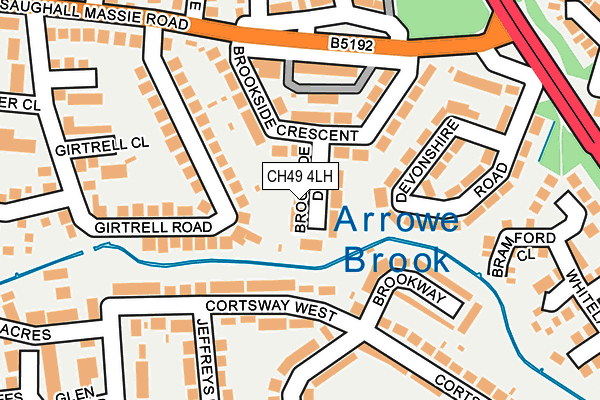 CH49 4LH map - OS OpenMap – Local (Ordnance Survey)