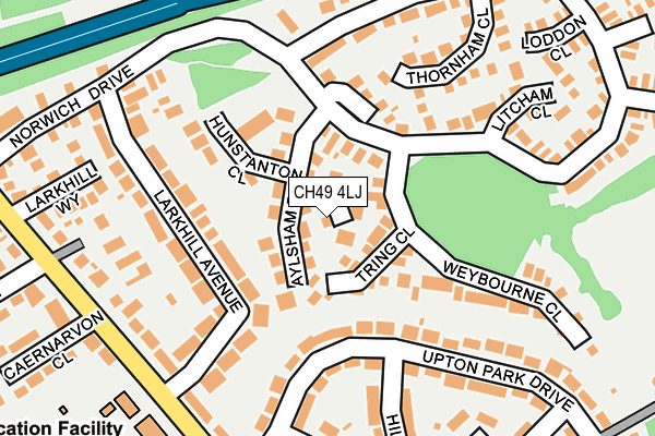 CH49 4LJ map - OS OpenMap – Local (Ordnance Survey)