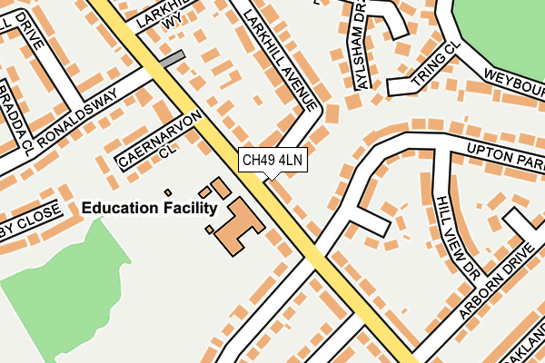 CH49 4LN map - OS OpenMap – Local (Ordnance Survey)