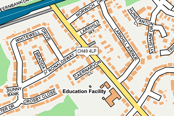 CH49 4LP map - OS OpenMap – Local (Ordnance Survey)