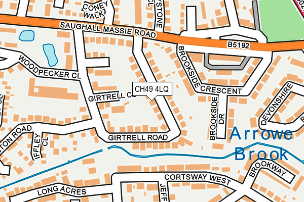 CH49 4LQ map - OS OpenMap – Local (Ordnance Survey)