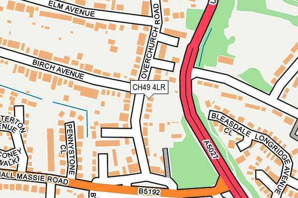 CH49 4LR map - OS OpenMap – Local (Ordnance Survey)