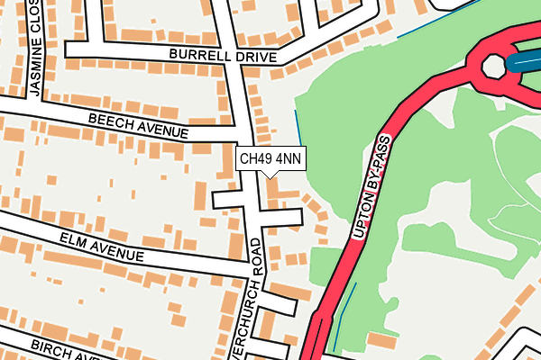 CH49 4NN map - OS OpenMap – Local (Ordnance Survey)