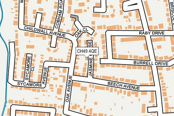 CH49 4QE map - OS OpenMap – Local (Ordnance Survey)