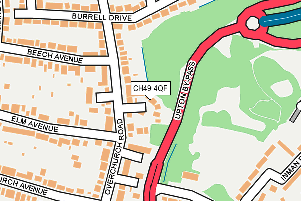 CH49 4QF map - OS OpenMap – Local (Ordnance Survey)