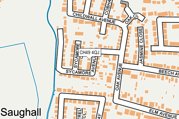 CH49 4QJ map - OS OpenMap – Local (Ordnance Survey)