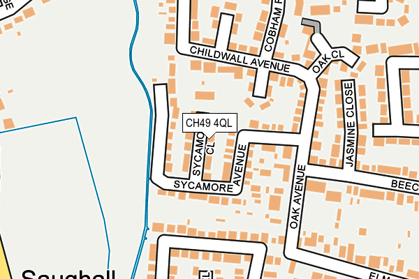 CH49 4QL map - OS OpenMap – Local (Ordnance Survey)