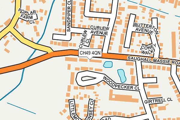 CH49 4QN map - OS OpenMap – Local (Ordnance Survey)