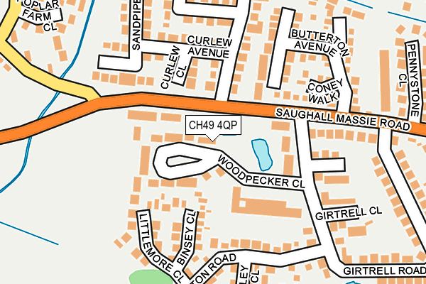 CH49 4QP map - OS OpenMap – Local (Ordnance Survey)