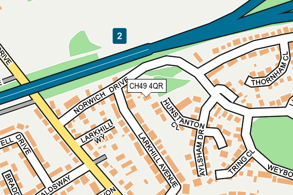 CH49 4QR map - OS OpenMap – Local (Ordnance Survey)