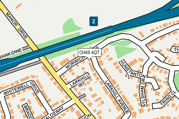 CH49 4QT map - OS OpenMap – Local (Ordnance Survey)