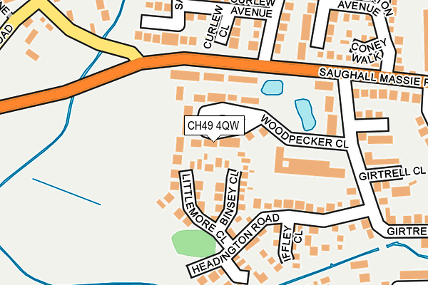 CH49 4QW map - OS OpenMap – Local (Ordnance Survey)