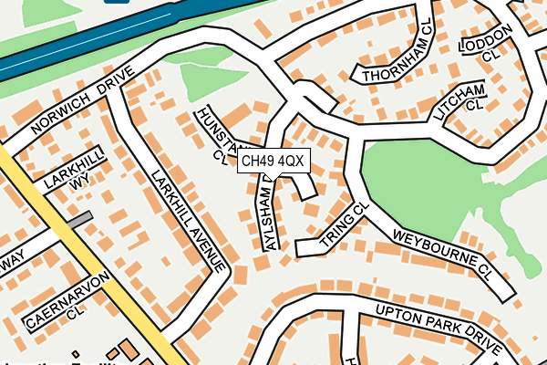 CH49 4QX map - OS OpenMap – Local (Ordnance Survey)