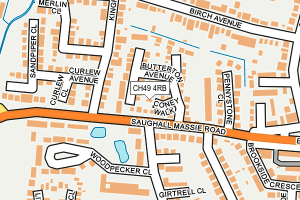 CH49 4RB map - OS OpenMap – Local (Ordnance Survey)