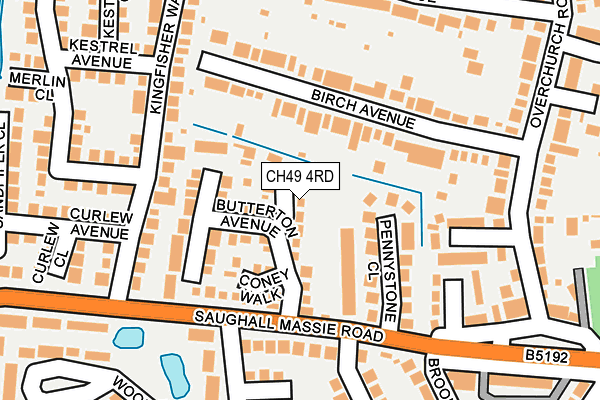 CH49 4RD map - OS OpenMap – Local (Ordnance Survey)
