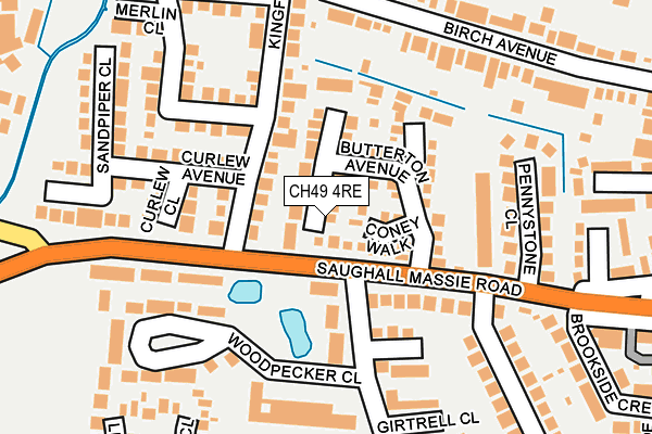 CH49 4RE map - OS OpenMap – Local (Ordnance Survey)