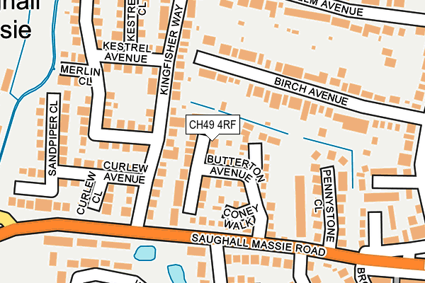 CH49 4RF map - OS OpenMap – Local (Ordnance Survey)