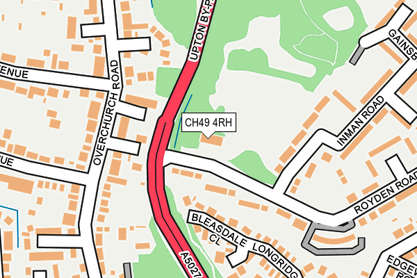 CH49 4RH map - OS OpenMap – Local (Ordnance Survey)