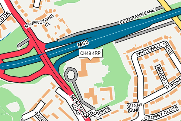 CH49 4RP map - OS OpenMap – Local (Ordnance Survey)