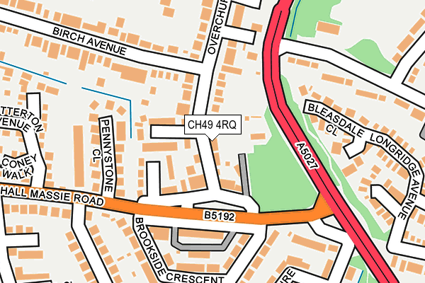 CH49 4RQ map - OS OpenMap – Local (Ordnance Survey)