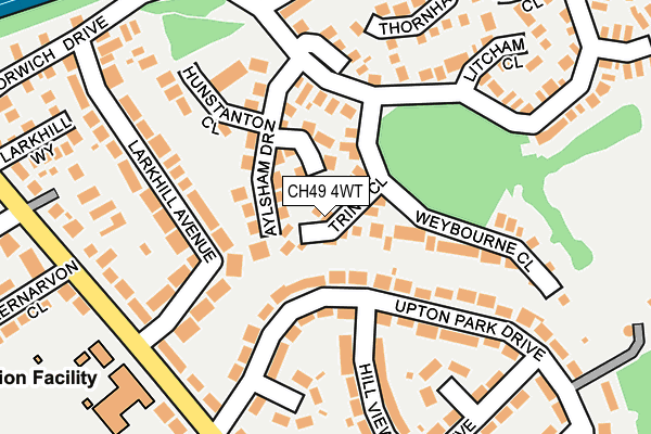 CH49 4WT map - OS OpenMap – Local (Ordnance Survey)