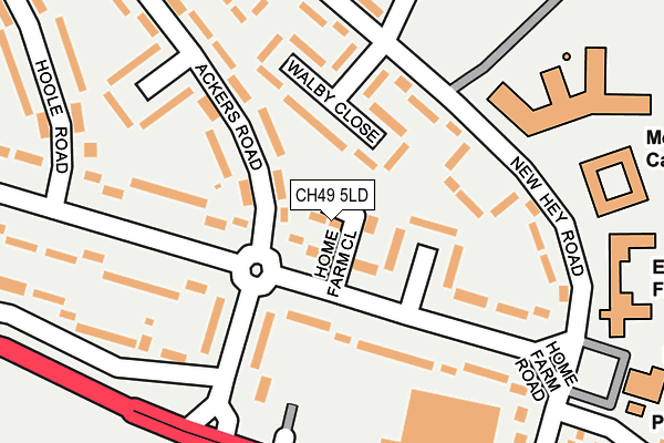 CH49 5LD map - OS OpenMap – Local (Ordnance Survey)