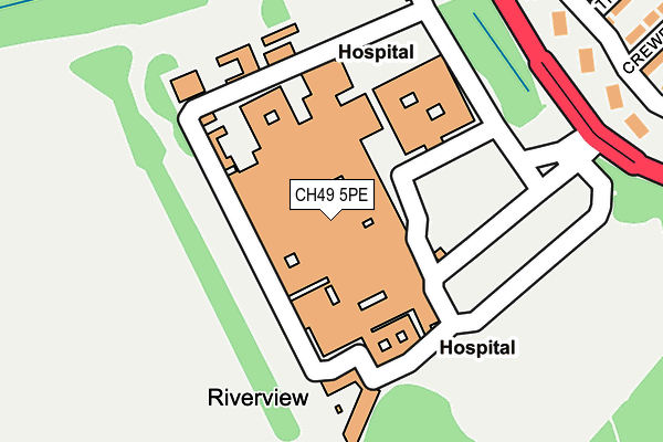 CH49 5PE map - OS OpenMap – Local (Ordnance Survey)