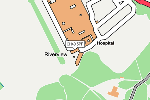 CH49 5PF map - OS OpenMap – Local (Ordnance Survey)