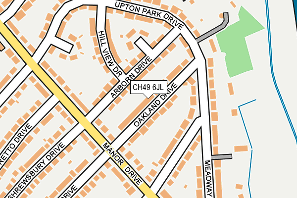 CH49 6JL map - OS OpenMap – Local (Ordnance Survey)