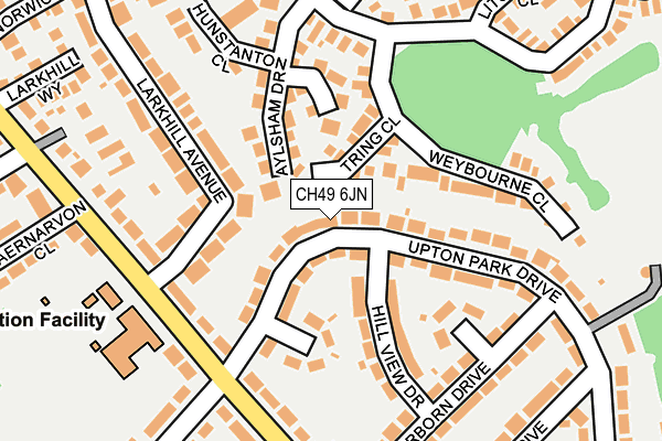 CH49 6JN map - OS OpenMap – Local (Ordnance Survey)