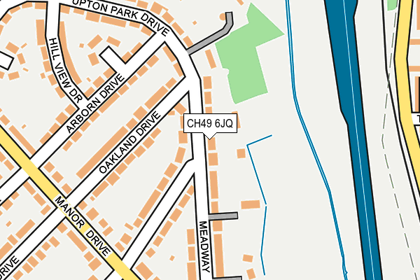 CH49 6JQ map - OS OpenMap – Local (Ordnance Survey)