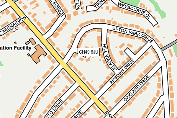 CH49 6JU map - OS OpenMap – Local (Ordnance Survey)