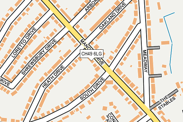CH49 6LG map - OS OpenMap – Local (Ordnance Survey)
