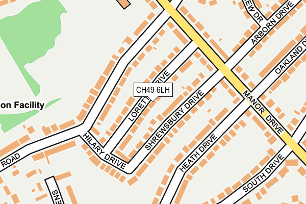 CH49 6LH map - OS OpenMap – Local (Ordnance Survey)