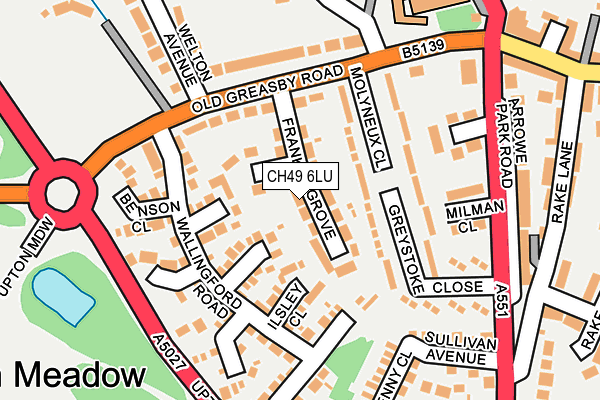 CH49 6LU map - OS OpenMap – Local (Ordnance Survey)