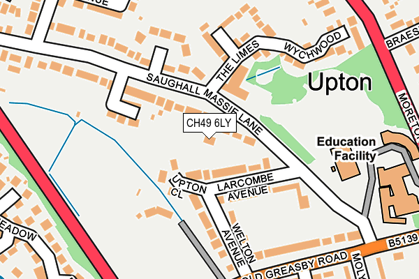 CH49 6LY map - OS OpenMap – Local (Ordnance Survey)