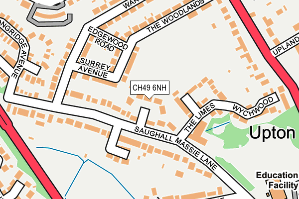 CH49 6NH map - OS OpenMap – Local (Ordnance Survey)