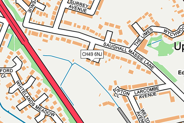 CH49 6NJ map - OS OpenMap – Local (Ordnance Survey)