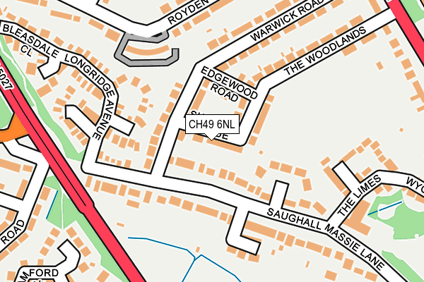 CH49 6NL map - OS OpenMap – Local (Ordnance Survey)