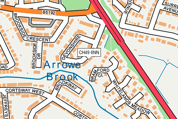 CH49 6NN map - OS OpenMap – Local (Ordnance Survey)