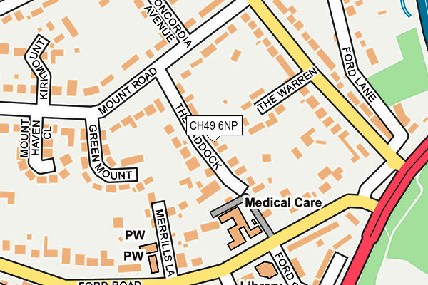 CH49 6NP map - OS OpenMap – Local (Ordnance Survey)