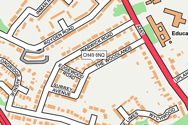 CH49 6NQ map - OS OpenMap – Local (Ordnance Survey)